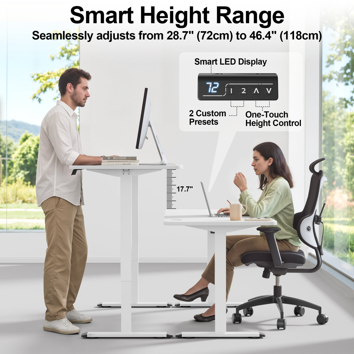 Putnam Height Adjustable Standing Desks